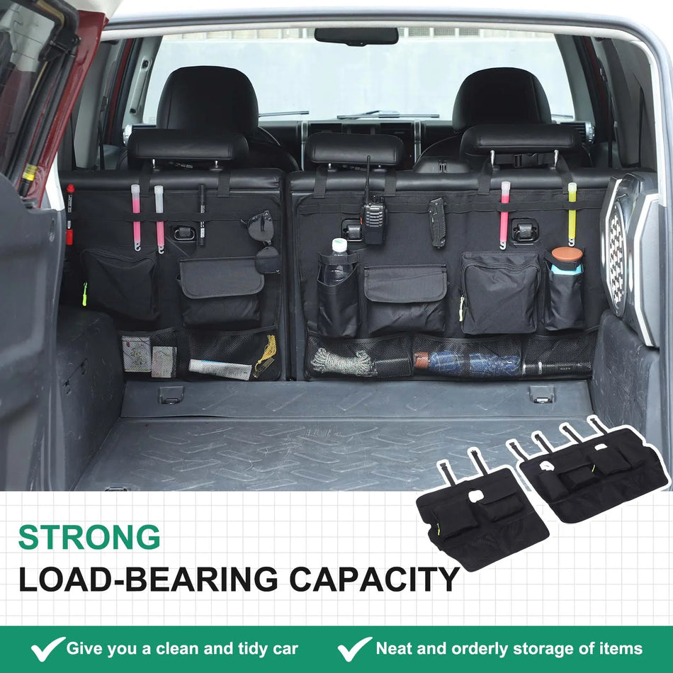 Borsa Nera da Appendere al Sedile Posteriore in Tessuto Oxford per FJ Cruiser