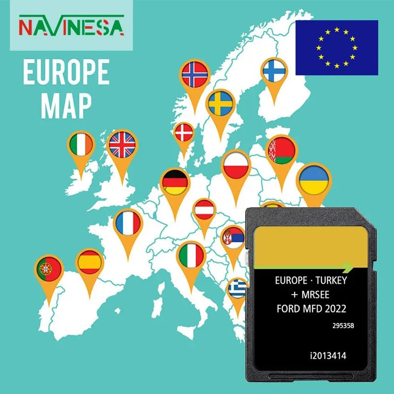 MFD 2022 For Ford Focus 2011-2014 Europe &ndash; 8GB Map Card