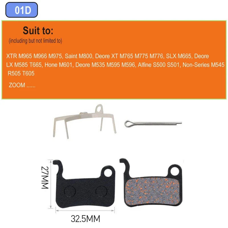 MTB Hydraulic Disc Brake Pads Semi-Metallic 4pcs &ndash; Durable