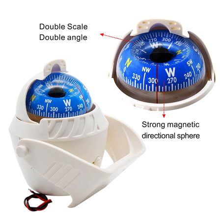 Marine Boat Compass With LED Night Light &ndash; High Precision