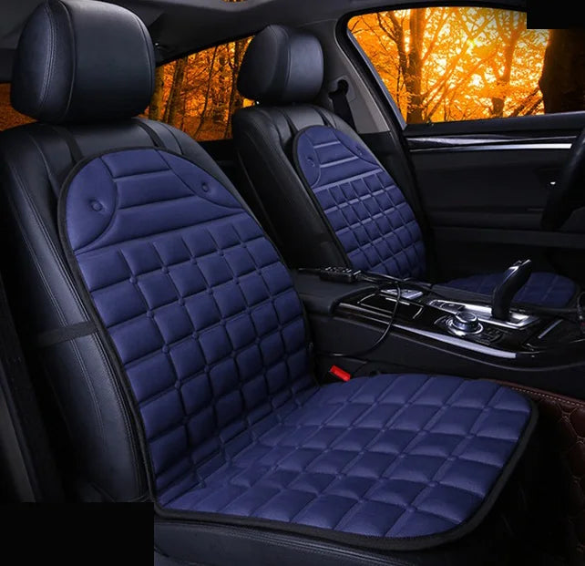 Heated Car Seat Cover - Universal Electric Cushion for Winter 12v bule 1pair / CHINA