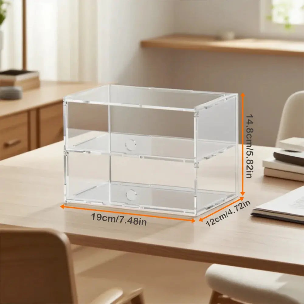 Transparent Acrylic Multi-Layer Display Case, Model Car, Figure and Collectible Storage Box by InterCyprus Trading Ltd