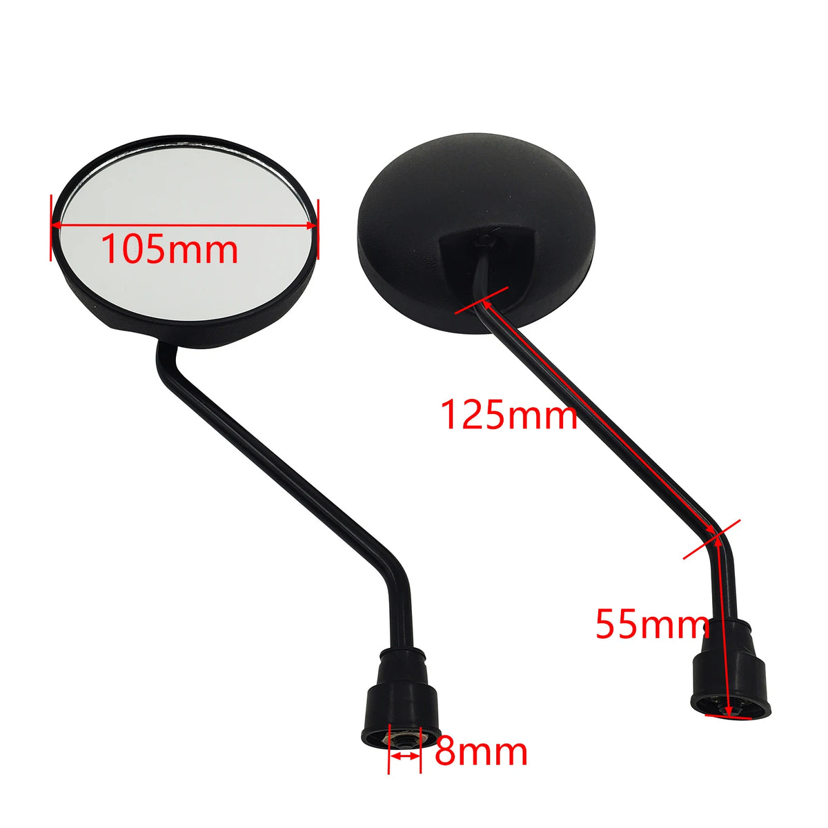 Electric Scooter Rearview Mirror &ndash; Universal Fit for Citycoco and Harley Models