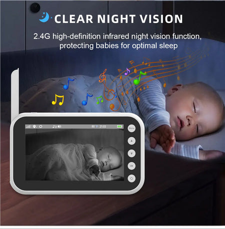 4.3&quot; LCD Baby Monitor with 2000mAh Battery &amp; Two-Way Audio