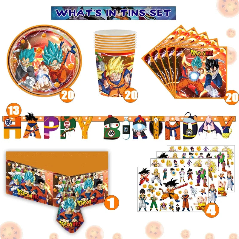 Party Supplies - Goku Theme Birthday Decorations &amp; Gifts