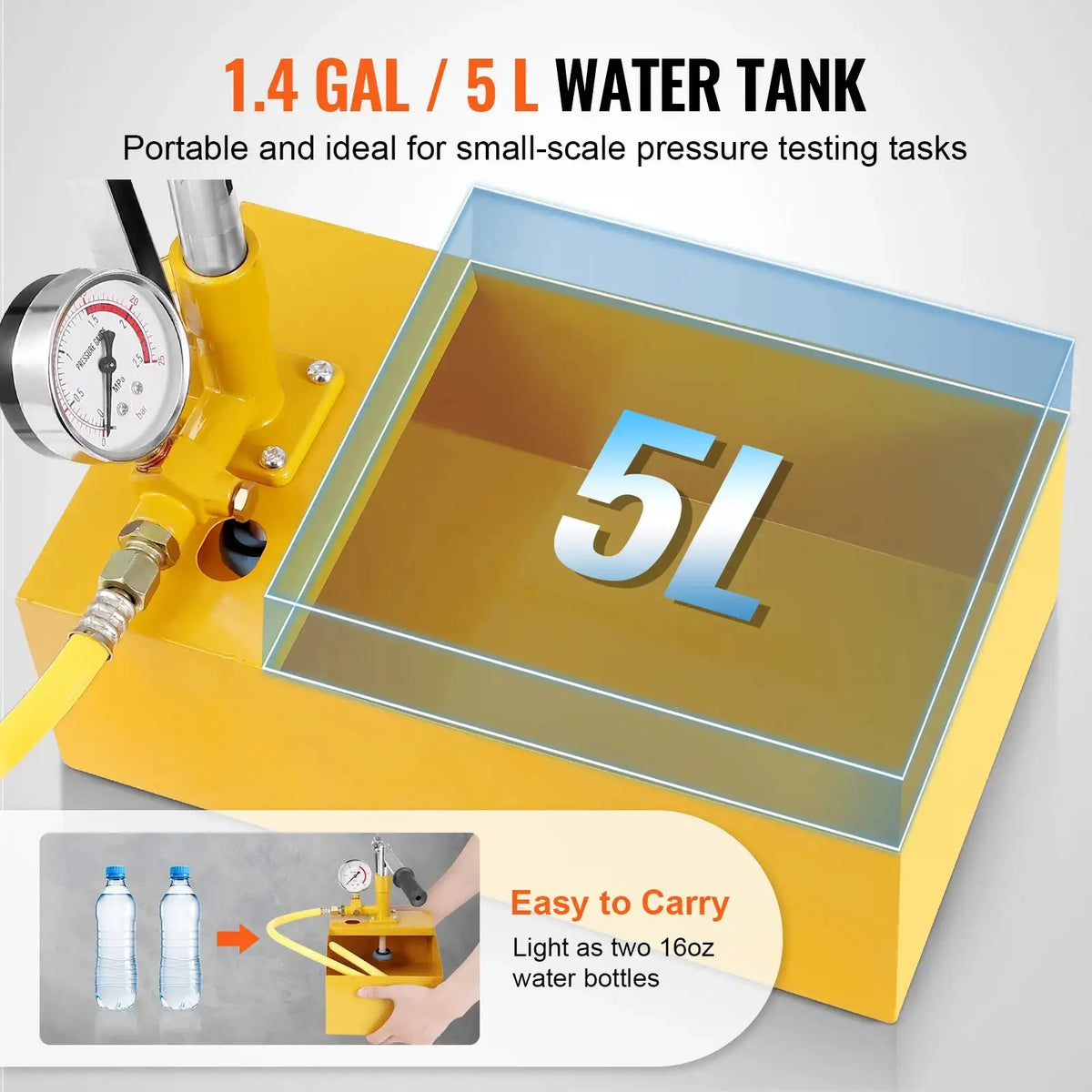 Hydrostatic Test Pump &ndash; Max 25 Bar Pressure Kit