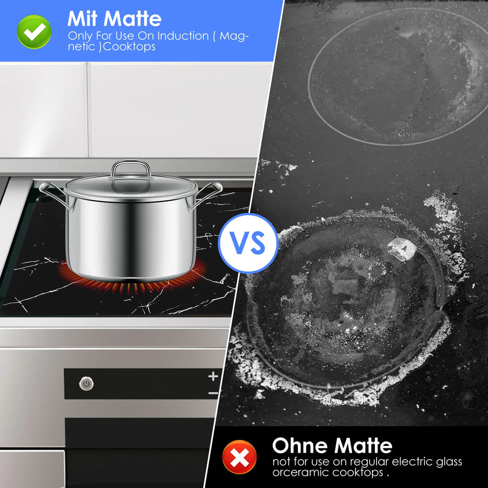 52x78cm Protecție pentru Plită cu Inducție Mată din Silicon Impermeabilă