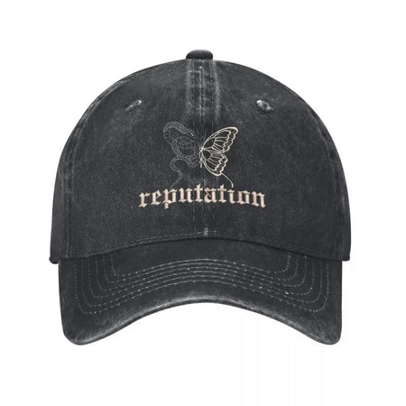 Swiftie 1989 Unisex Distressed Cotton Baseball Cap black / One Size