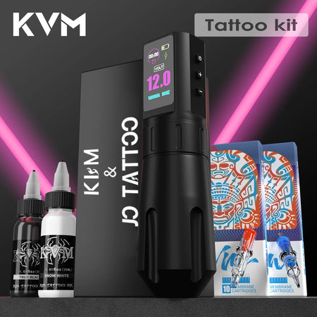 KVM Wireless Tattoo Pen Kit &ndash; Long Battery Life 1800mAh