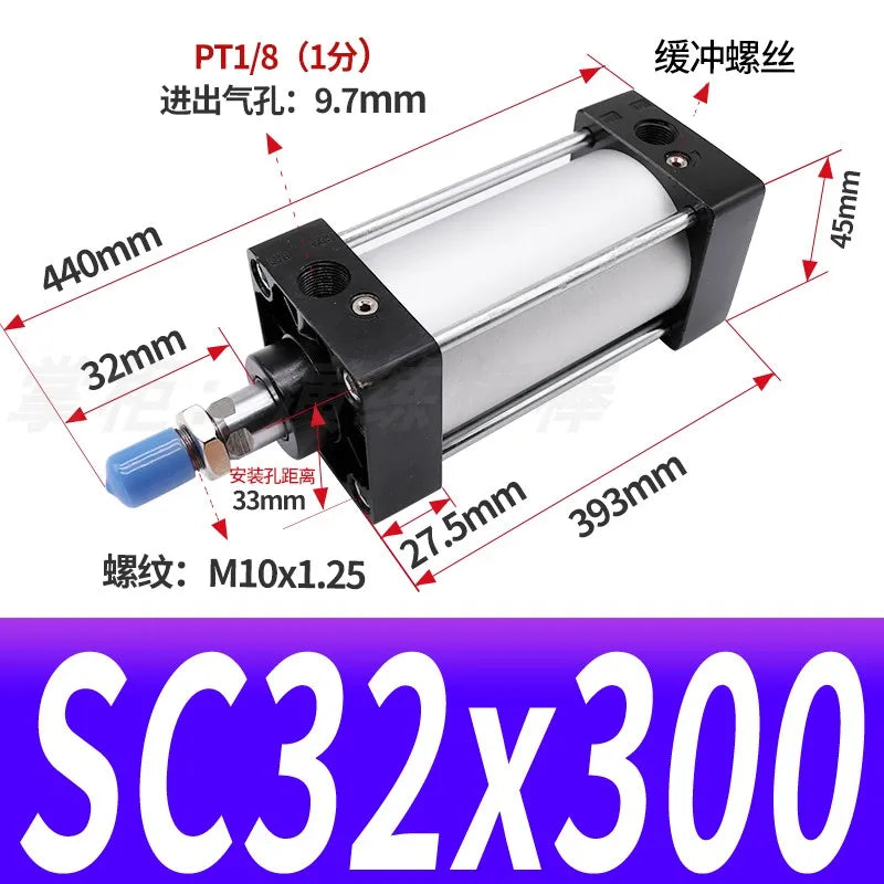 SC32 Pneumatic Actuator &ndash; Double Acting Heavy Duty SC32-300 Stroke