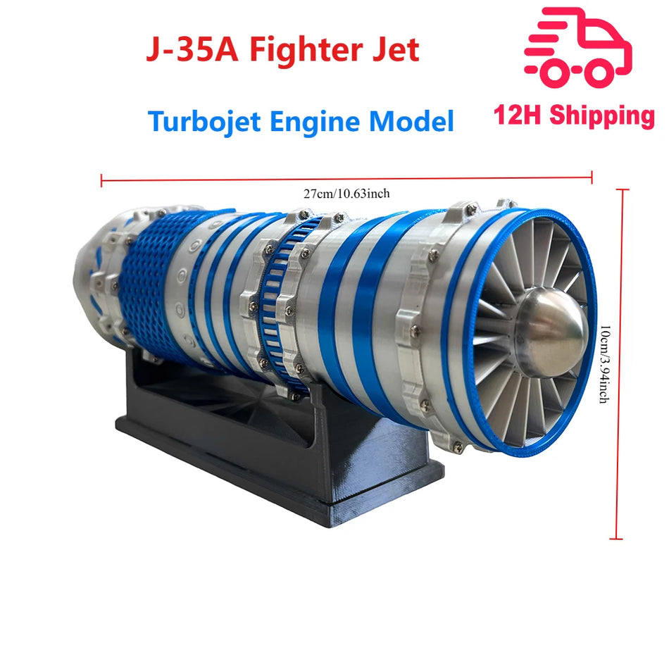 J-35A Savaş Uçağı Turbojet Motor Modeli, 3D Baskı PLA Kuyruk Alevi