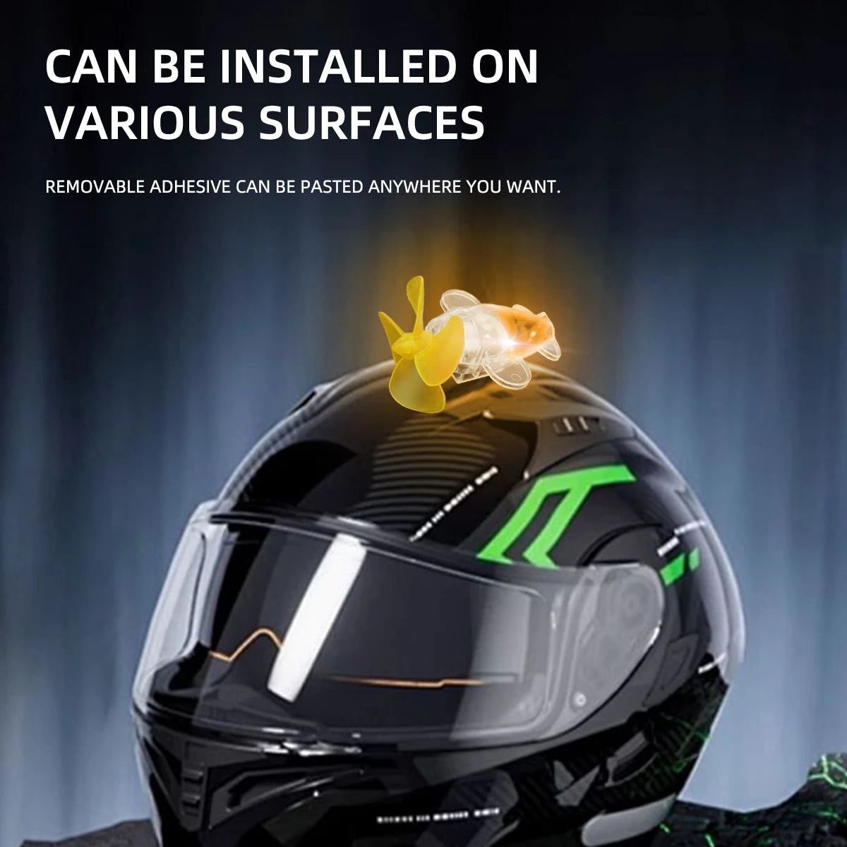 Wind Powered LED Motorcycle Strobe Lights &ndash; Creative Safety Decoration