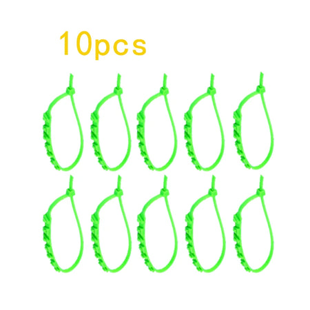 10pcs Car Tire Chains Snow Anti Skid Ties &ndash; Safety Belt 10pcs  green