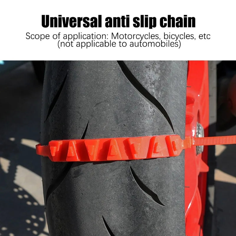 5-1pcs Anti-Skid Snow Chains For Motorcycles &ndash; Traction