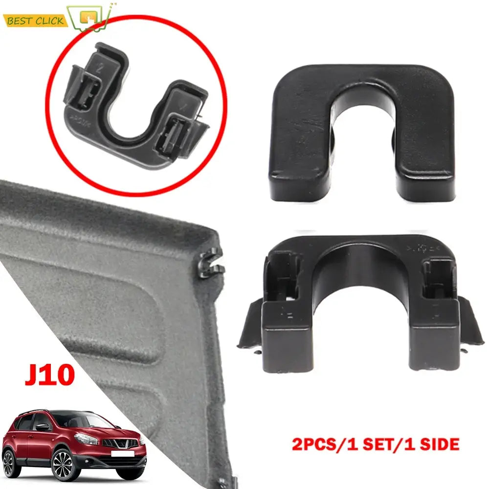 Load Cover Parcel Shelf Clips Pivot Bracket Mounting For Nissan Qashqai Dualis J10 2006 2007 2008 2009 2010 2011 2012 015532109E by InterCyprus Trading Ltd