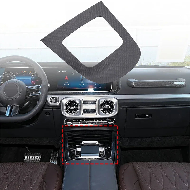 Autocolante de Painel de Engrenagem em Fibra de Carbono Real para Mercedes G Class