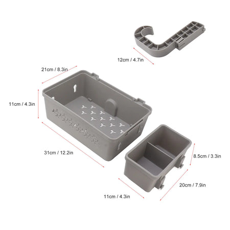 Poolside Storage Basket - Cup Holder and Poolside Organizer