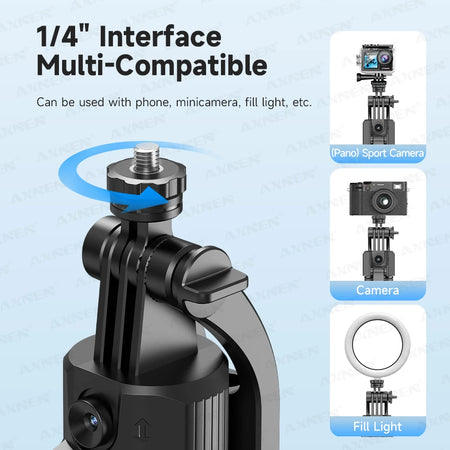 C17 Tripod for Mobile Phone Camera &ndash; 360 Degree Rotation with Wireless Remote