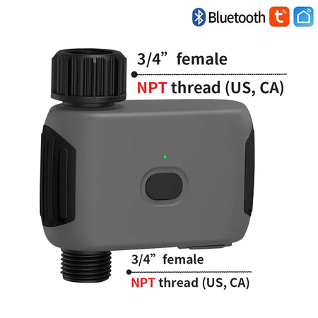 Smart Tuya Bluetooth Garden Water Timer - Alexa Compatible, Rain Delay, Automatic Irrigation US Version 1Pcs / CHINA / Bluetooth Version