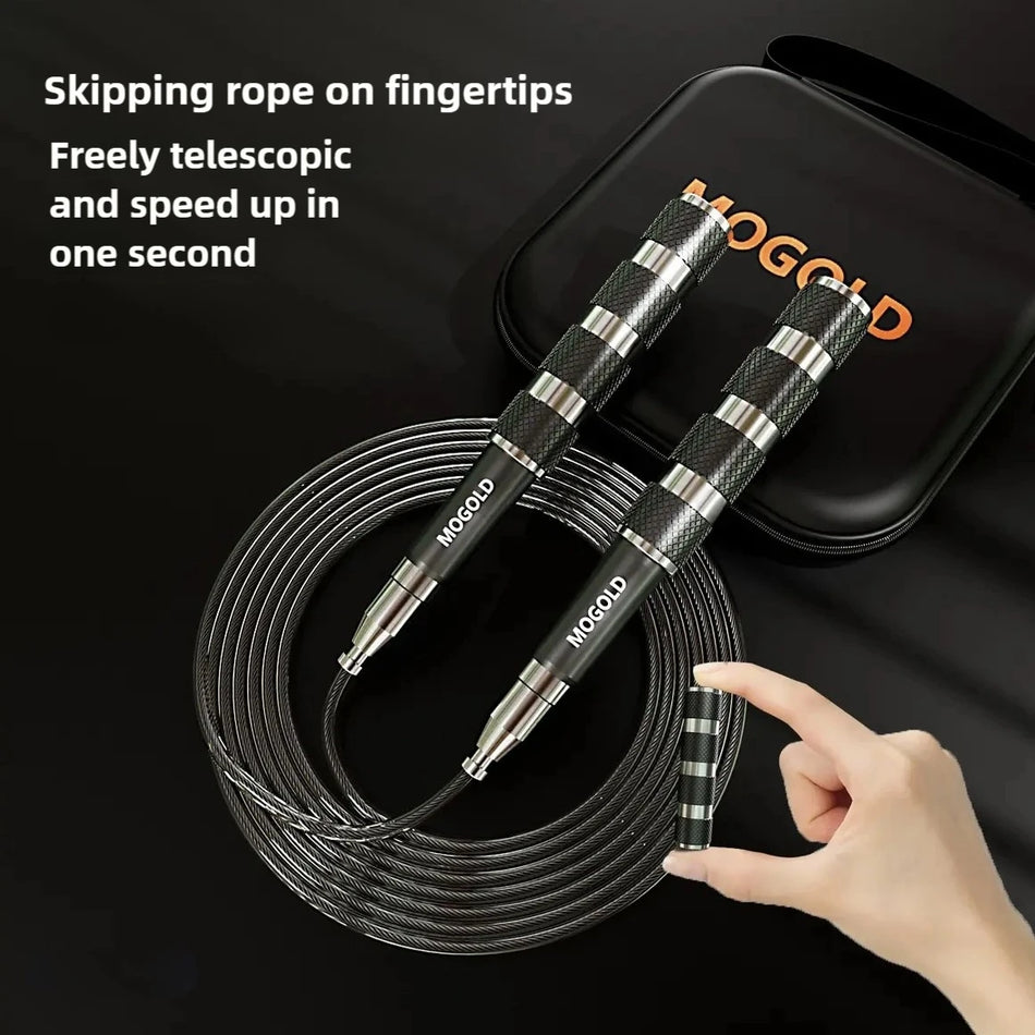 Adjustable Telescopic Jump Rope With Aluminum Handle For Fitness