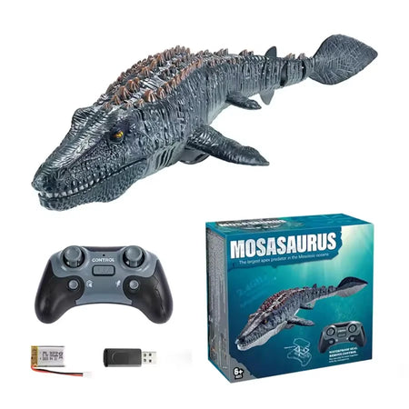 Remote Control Dinosaur RC Boat Toy &ndash; Water Spray Fun GRAY