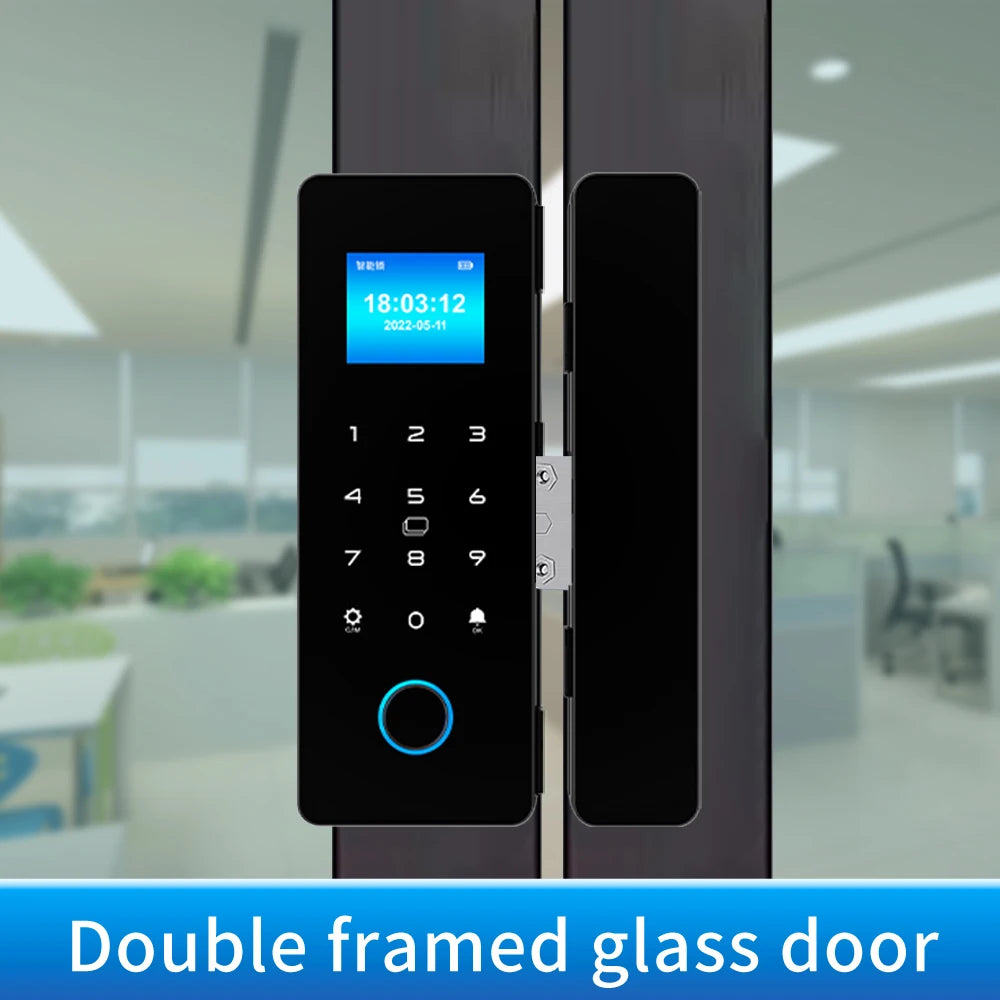 HAHA-Lock Glass Door Lock &ndash; Bluetooth App Control Smart double door framed