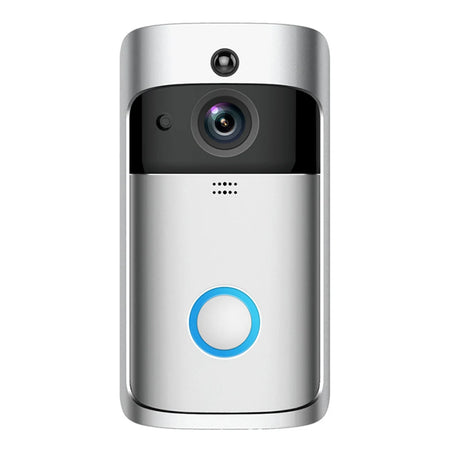 WiFi Video Doorbell &ndash; 2 Way Audio And 720P Night Vision Silver