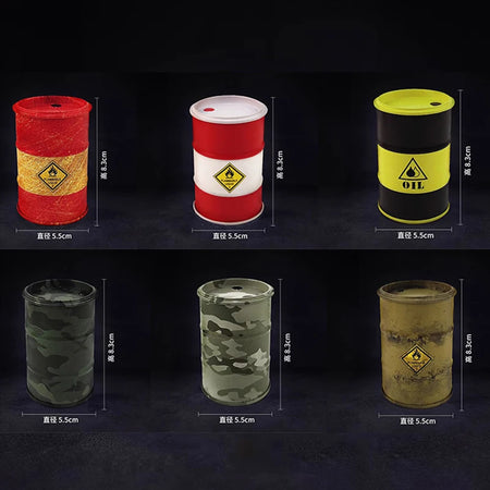 Iron Mini Oil Drum Model &ndash; Unique Desktop Decoration for War Games