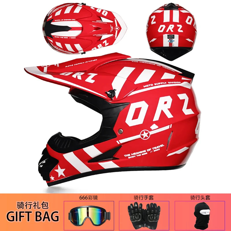 ORZ Off-Road Motorcycle Full Face Helmet &ndash; All Weather Guard