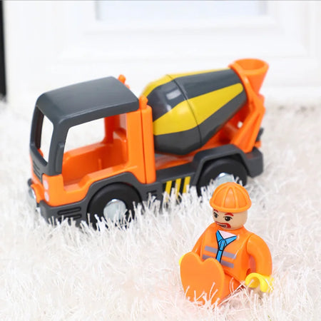 Plastic Inertial Police Car for Wooden Thomas Train Tracks