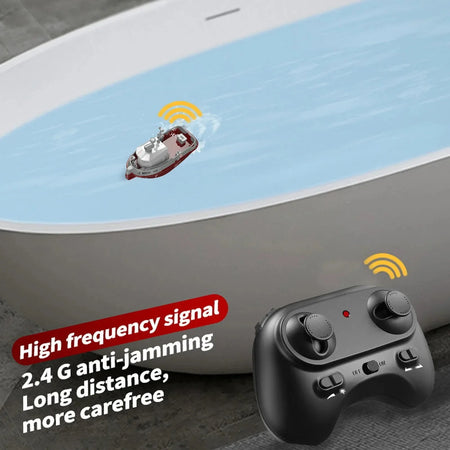 ZEY RC S820 Wireless Remote Control Tugboat with Dual Motors for Kids