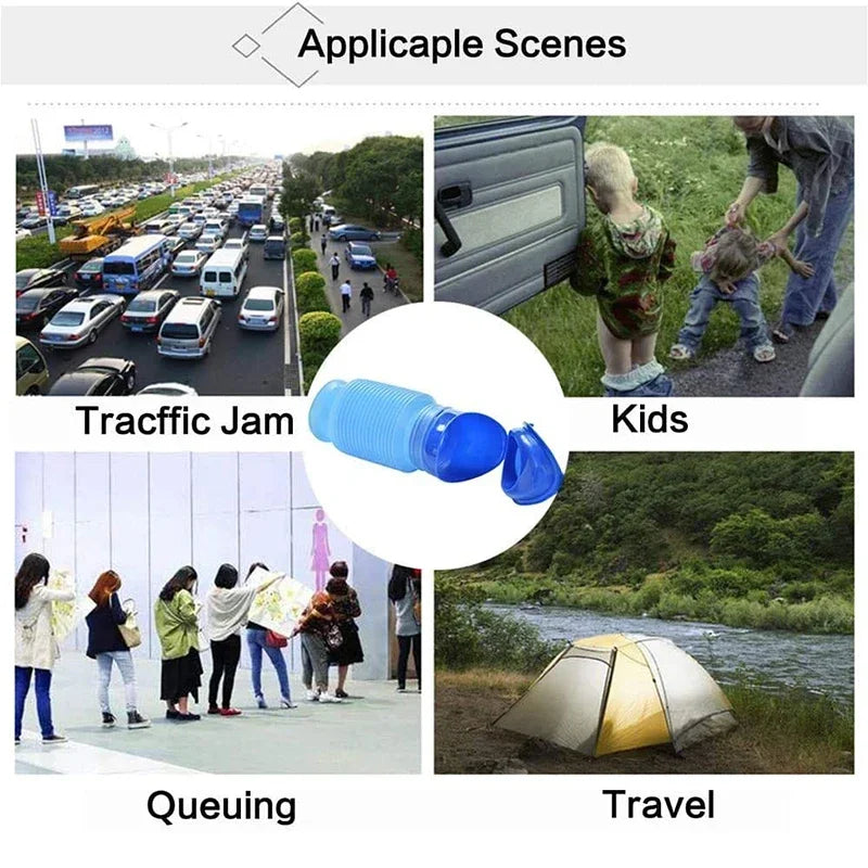 Portable Emergency Toilet Urinal &ndash; Retractable Car Urinal