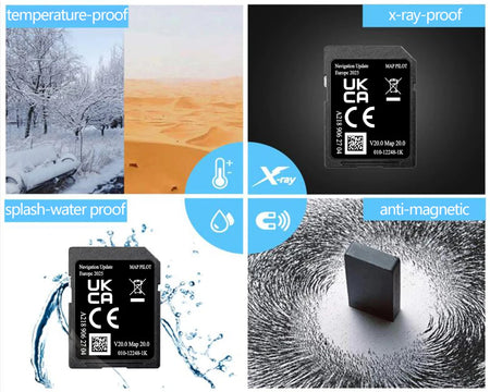 32GB Europe Navigation SD Card 2025 V20 for Mercedes A B C E M ML MLC-Class - UK EU Maps