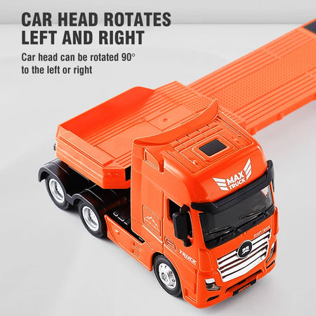 Huina Alloy Dump Truck Model &ndash; Realistic 1:50 Scale Engineering Toy