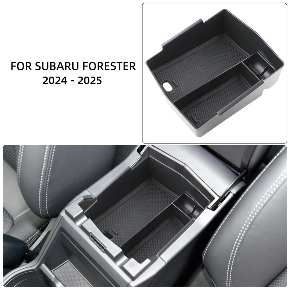 Δίσκος αποθήκευσης κουτιού υποβραχιόνιου Subaru Forester 2024-2025, οργανωτής από ABS σιλικόνης