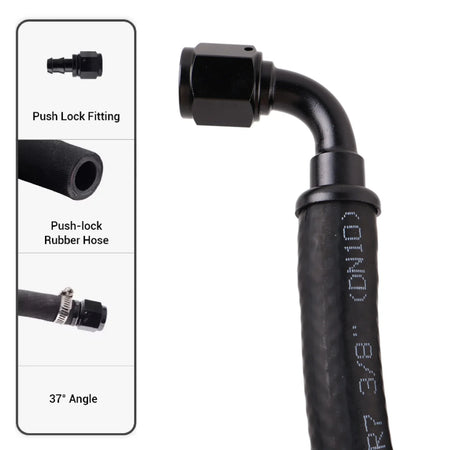 Reusable AN Push-On Hose Fittings With 0 45 90 180 Angles For Fuel Lines by InterCyprus Trading Ltd