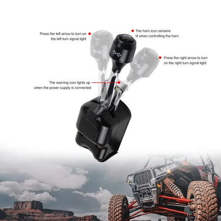 LED Turn Signal Light Kit 105D Horn with Column Switch for Polaris RZR PRO XP Pioneer 700 for Can-Am Commander Max by InterCyprus Trading Ltd
