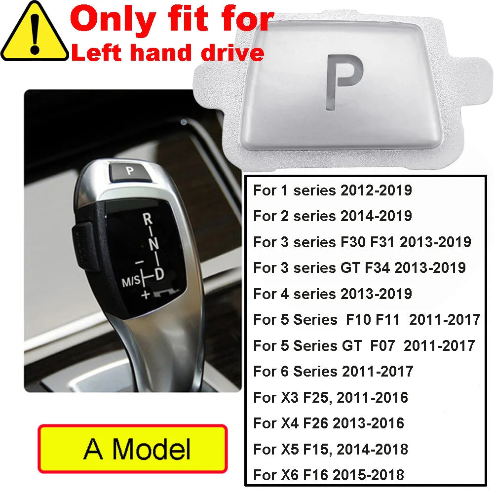 Parking Brake Button With ABS Material For BMW 1 2 3 Series F10 F25 by InterCyprus Trading Ltd