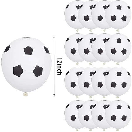 Black Football Balloons for Boys - Sports Birthday Party Decorations