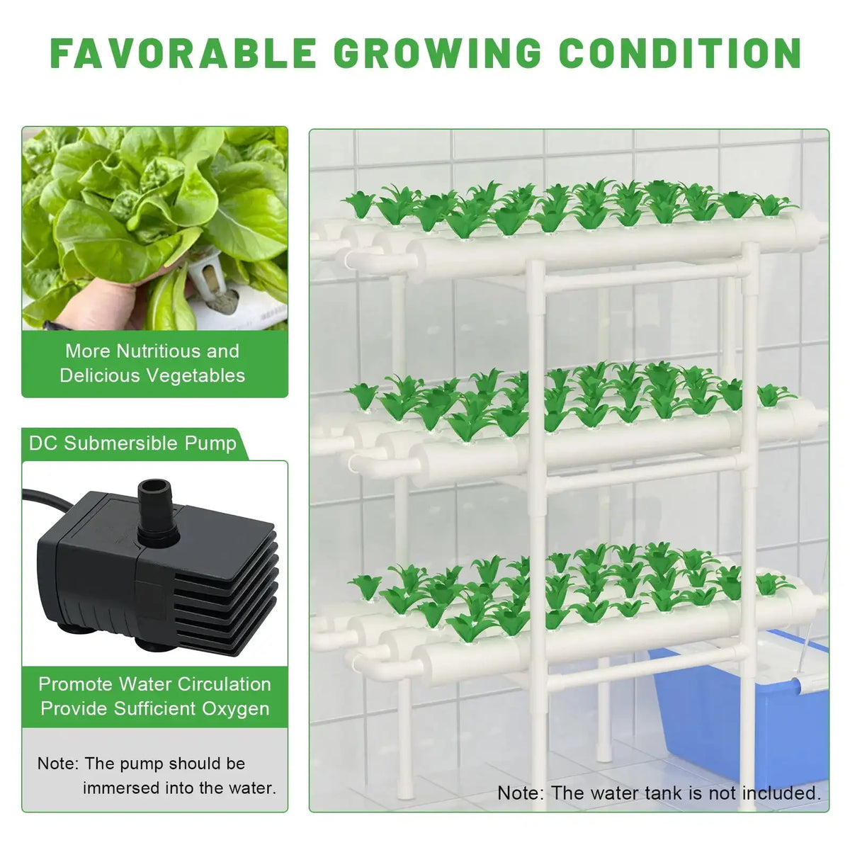 Hydroponic Grow Kit 108 Plant Sites &ndash; Vertical NFT System