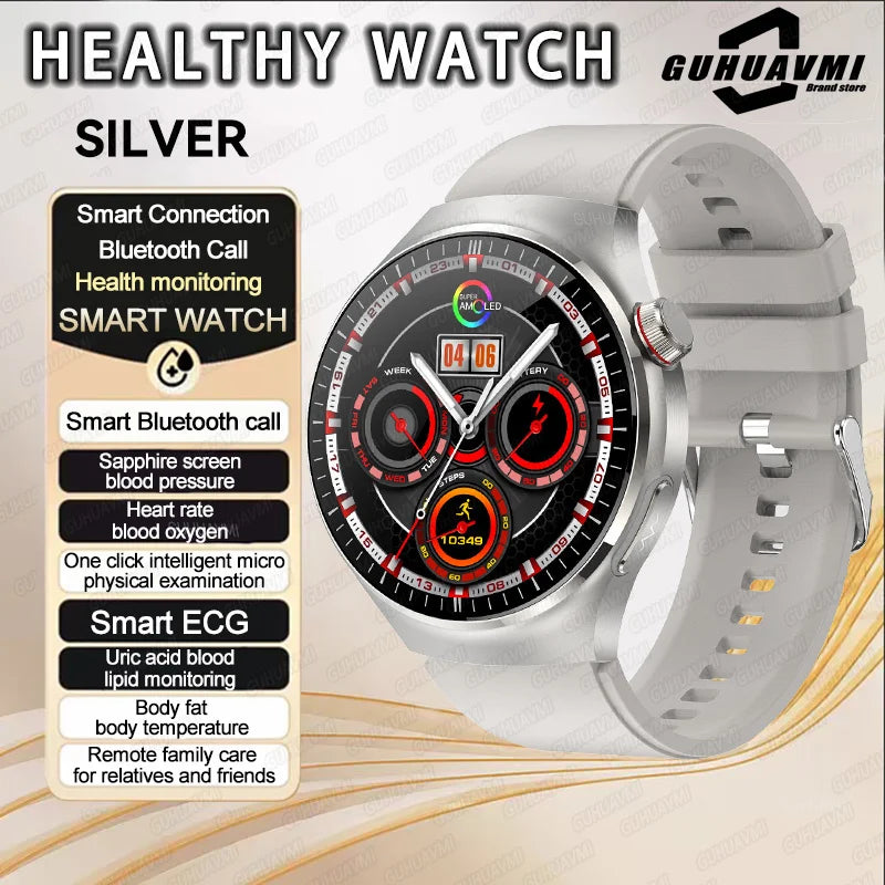 Dody Health Monitoring Smart Watch - ECG And PPG Monitoring Silver / Health Assistant