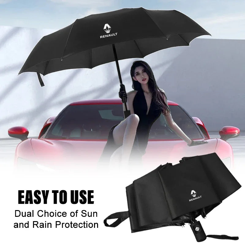 Compact Automatic Folding Umbrella for Renault Koleos Clio Laguna Megane Duster Logan - Car Accessories