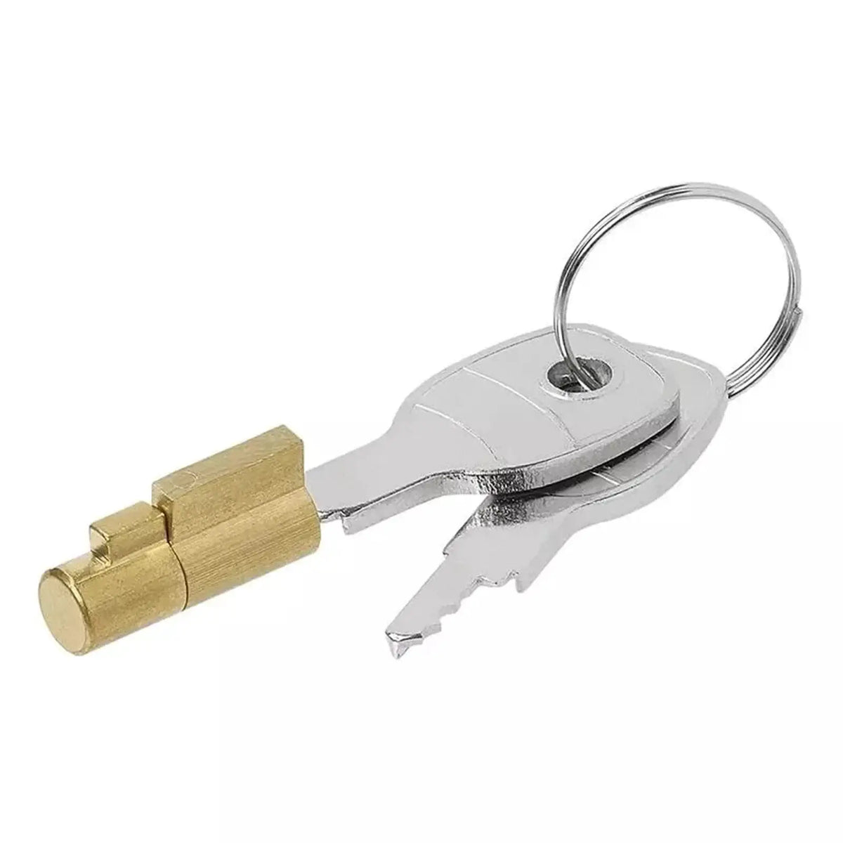 Anti-Theft Trailer Coupling Hitch Lock Insertable Security for Pressed Coupler Heads Caravans RVs with 2 Keys Accessory Part by InterCyprus Trading Ltd