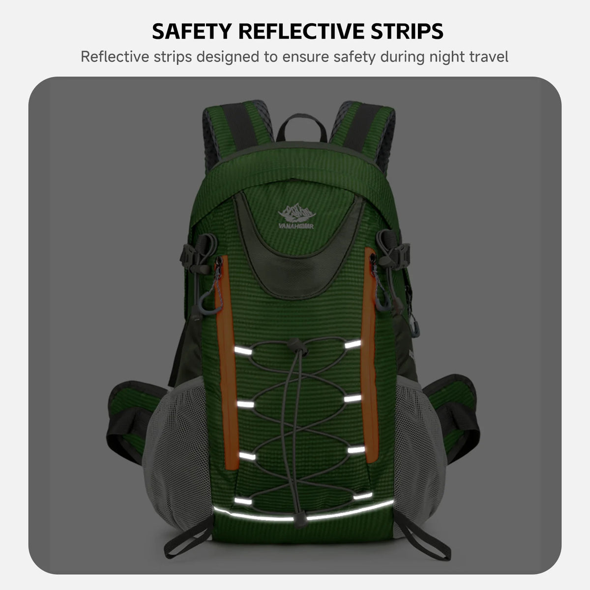 Hiking Travel Backpack 40L &ndash; Water-Repellent Nylon Exterior