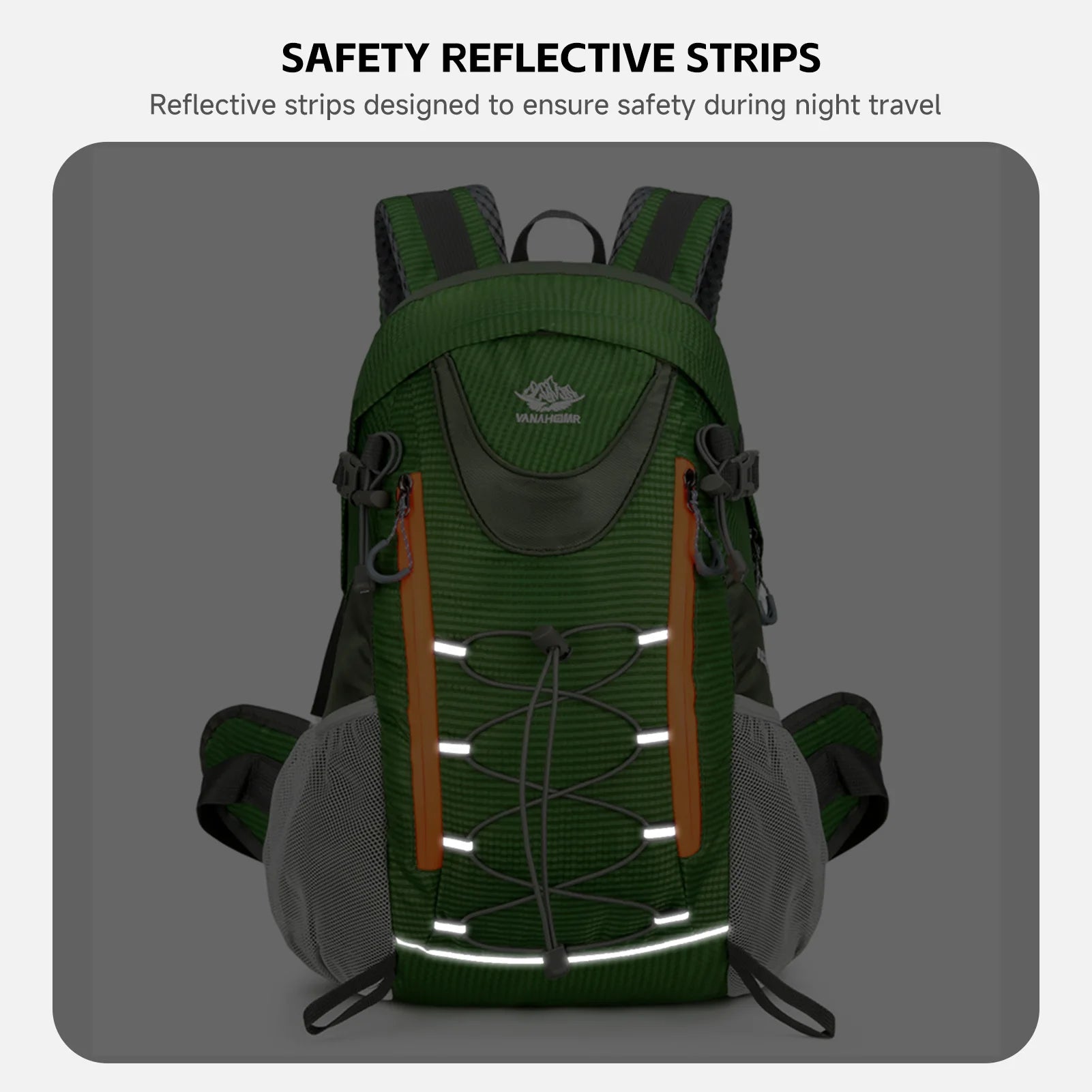 Hiking Travel Backpack 40L &ndash; Water-Repellent Nylon Exterior