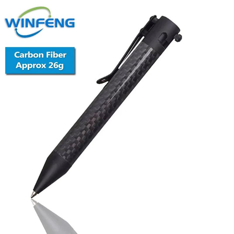 LISM Tactical Bolt Action Pen &ndash; Emergency Glass Breaker Carbon