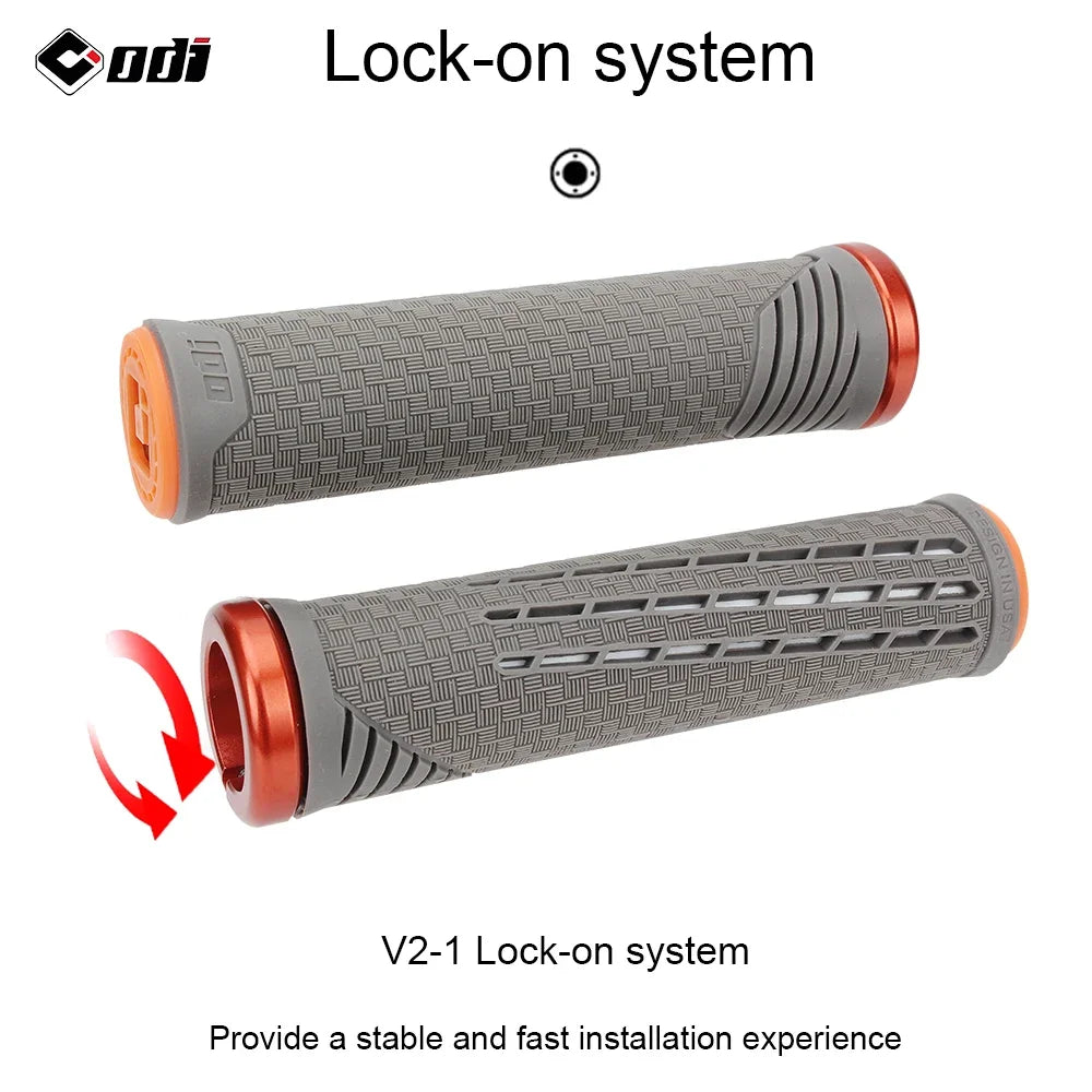 ODI CF Silicone Bike Grips with Carbon Fibre Reinforcement - Anti-slip Comfort