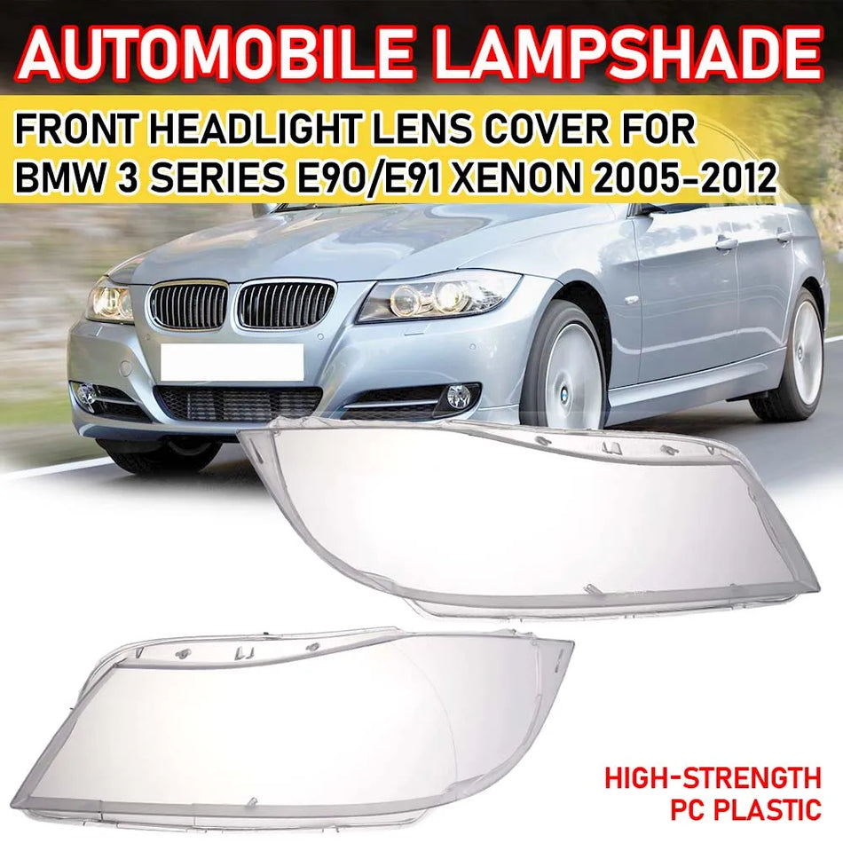 Lente do Farol para BMW Série 3 E90 Lâmpada Transparente Substituição em Policarbonato de Alta Resistência