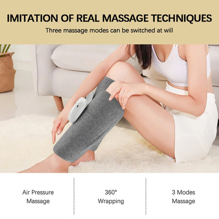 Electric 360&deg; Air Pressure Calf Massager - Wireless Leg Massage with 3 Modes