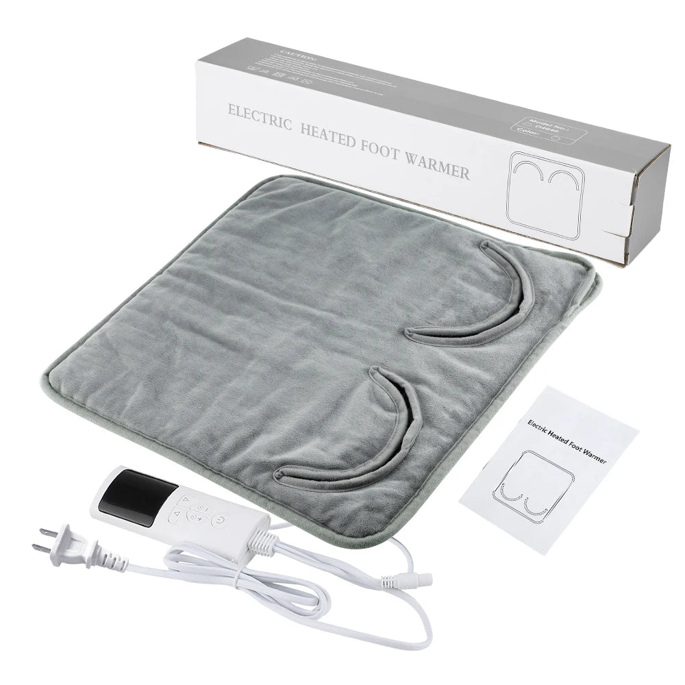 Electric Foot Heating Pad &ndash; Washable Cozy Feet Warmer US Plug